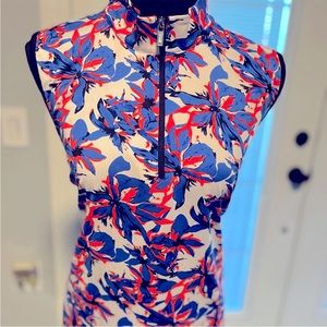 Sofia Tail (White Label)and sleeveless golf top, size XXL. Paradise collection.